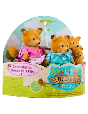 Set muñeca Woodzeez Familia de Zorros