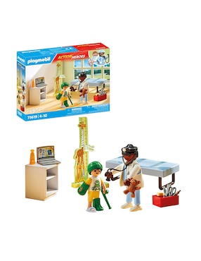 Playmobil Playmobil Pediatra con osito de peluche 71619 Action Heroes