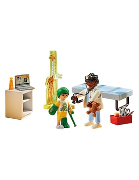 Playmobil Playmobil Pediatra con osito de peluche 71619 Action Heroes