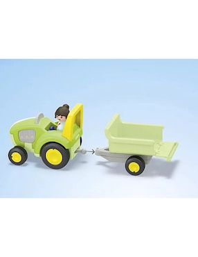 Playmobil Aventura en la Granja con tractor, remolque y animales 71656 Junior