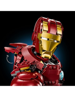 Lego Super Héroes Marvel Busto de Iron Man MK4 76327 Infinity Saga Iron Man