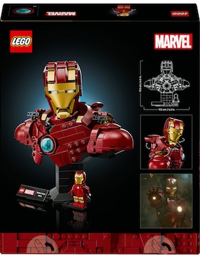 Lego Super Héroes Marvel Busto de Iron Man MK4 76327 Infinity Saga Iron Man