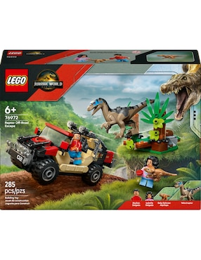 Lego Jurassic World Lego Huida en todo terreno y raptor al acecho 76972 Jurassic World