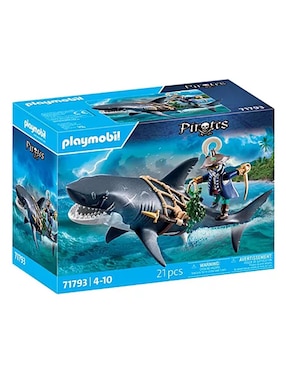 Playmobil Playmobil Tiburón Gigante con Pirata 71793