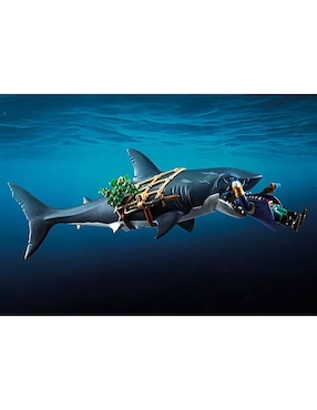 Playmobil Playmobil Tiburón Gigante con Pirata 71793