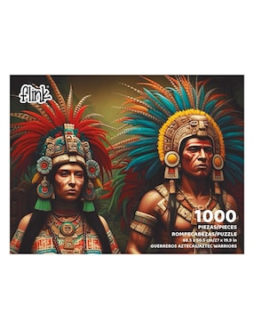 Rompecabezas artesanías guerreros aztecas Flink 1000 piezas