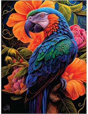 Rompecabezas Pájaros en la jungla Amazonia II RomantzArt Ki Puzzles 550 piezas