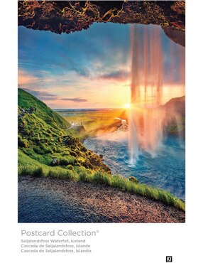 Rompecabezas Cascada Seljalandsfoss Islandia Postcard Collection Ki Puzzles 550 piezas