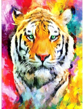 Rmpecabezas Tigre Safari vibrante Ki Puzzles 1000 piezas