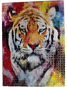 Rmpecabezas Tigre Safari vibrante Ki Puzzles 1000 piezas
