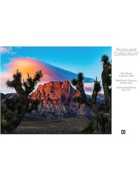 Rompecabezas Paisaje Red Rock cañon usa postcard Collection Ki Puzzles 1000 piezas