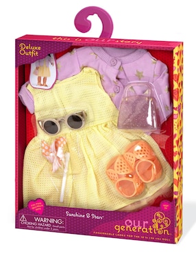 Conjunto de verano sunshine stars Our Generation