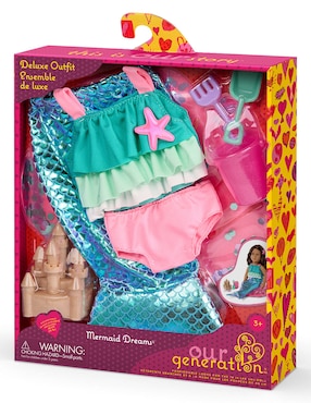 Conjunto de traje de baño Mermaid Dreams sirena Our Generation