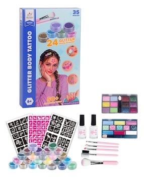 Set de tatuajes Glitter Body Tattoo