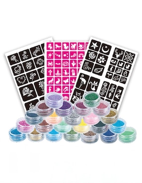 Set de tatuajes Glitter Body Tattoo