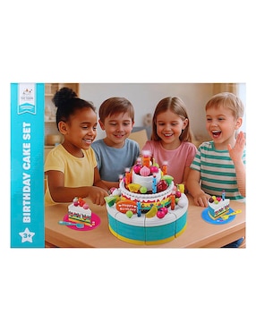 Birthday Cake Set Toy Town juego de rol para niños