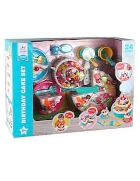 Birthday Cake Set Toy Town juego de rol para niños