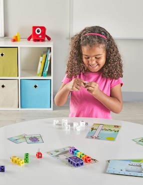 Conjunto de actividades Mathlink Cubes Numberblocks del 1 al 10 Learning Resources