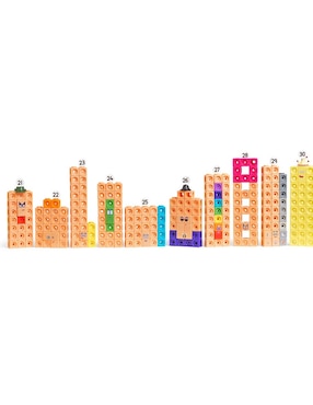 Conjunto de actividades Mathlink Cubes Numberblocks 21-30 Learning Resources