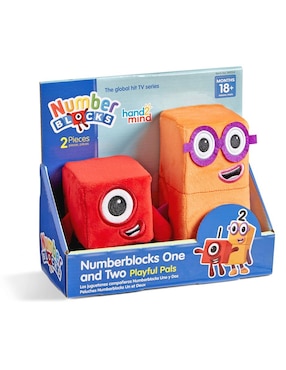 Peluche de amigos juguetones Numberblocks uno y dos Learning Resources