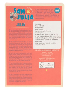 Peluche de Julia Sam&Julia de 12 cm