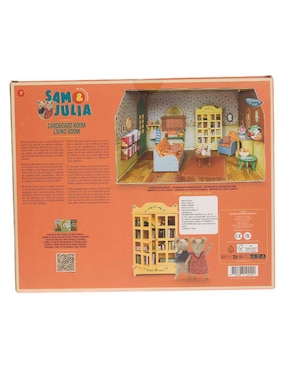 Casa de muñecas Sam&Julia Cardboard Room Living Room