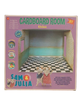 Casa de muñecas Sam&Julia Carboard Room Kitchen