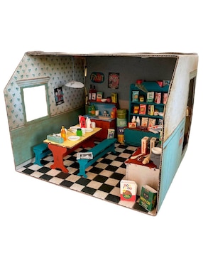Casa de muñecas Sam&Julia Carboard Room Kitchen