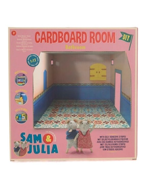 Casa de muñecas Sam&Julia Cardboard Room Bathroom