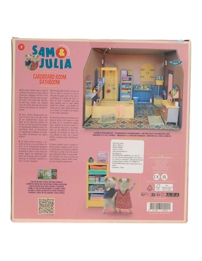 Casa de muñecas Sam&Julia Cardboard Room Bathroom