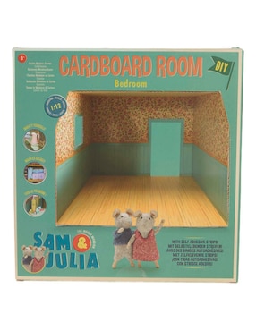 Casa de muñecas Sam&Julia Cardboars Room Bedroom