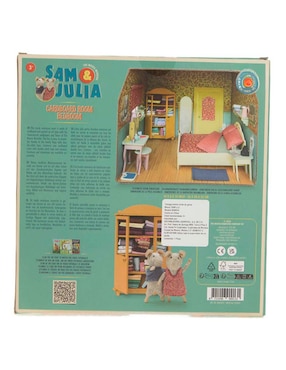 Casa de muñecas Sam&Julia Cardboars Room Bedroom