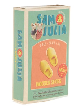 Ropa y accesorio de muñeca sam & julia Sam&Julia wooden shoes
