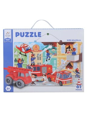 Rompecabezas Estación de bomberos Toy Town 61 piezas