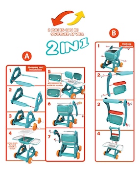 Children Doctor Transformable Cart Toy Town juego de rol para niños