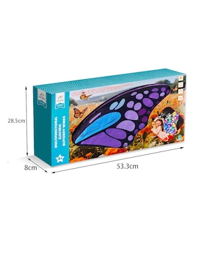 Multifuntional Electric Butterfiv Wings Toy Town juego de rol para niños
