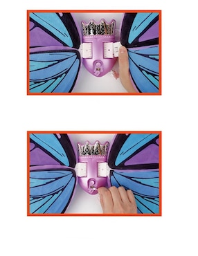 Multifuntional Electric Butterfiv Wings Toy Town juego de rol para niños