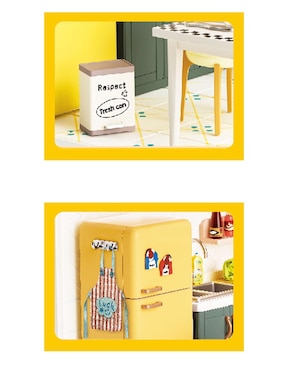 Casa miniatura cocina Toy Town juego de rol para niños