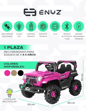 Automóvil montable Eniz Todo terreno recargable