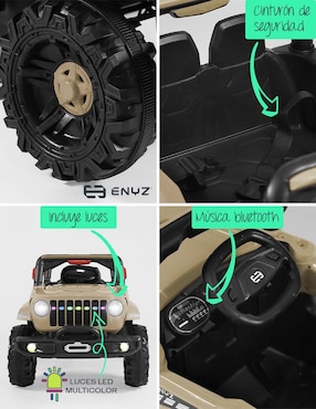 Automóvil montable Eniz Todo terreno recargable