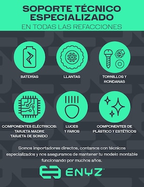 Automóvil montable Eniz Todo terreno recargable