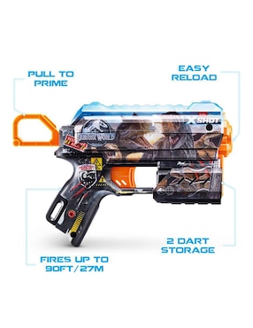 Lanzador de dardos Zuru Skins Flux Blaster Jurassic World