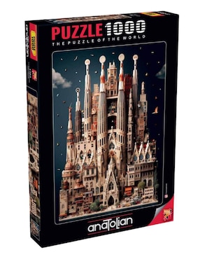Rompecabezas Sagrada familia, Barcelona Anatolian 1000 piezas