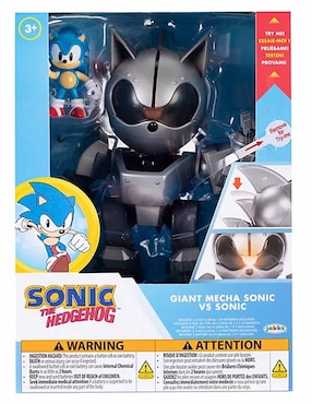 Figura de acción Sonic The Hedgehog Metal Sonic Jakks Pacific con luz y sonido