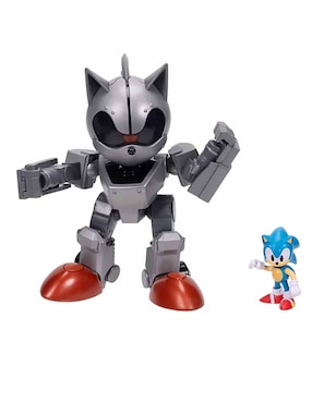 Figura de acción Sonic The Hedgehog Metal Sonic Jakks Pacific con luz y sonido
