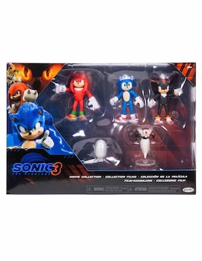 Set figuras acción Sonic Knuckles, Drone, Sonic, Buzz Bomber y Shadow Jakks Pacific