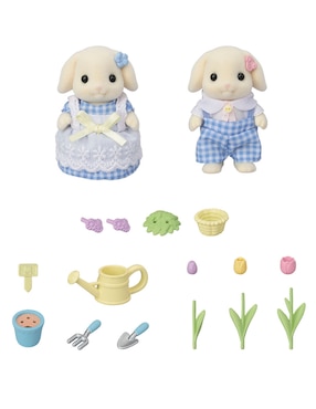 hermanos conejo jardín Sylvanian Families