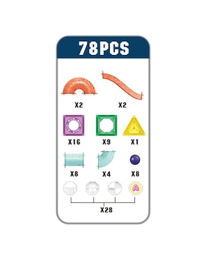 Pingüe Set de bloques de construcción magnéticos 3D hd385a