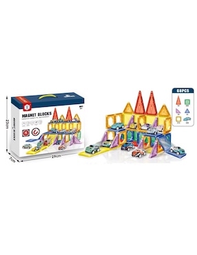 Pingüe Set de bloques de construcción magnéticos 3D hd119a