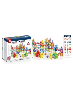 Pingüe Set de bloques de construcción magnéticos 3D hd129a